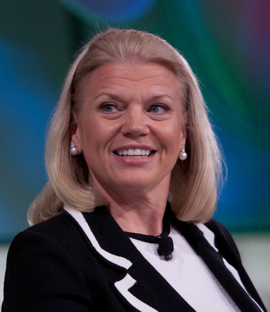 this picture shows ginni rometty chairmain ceo president of ibm